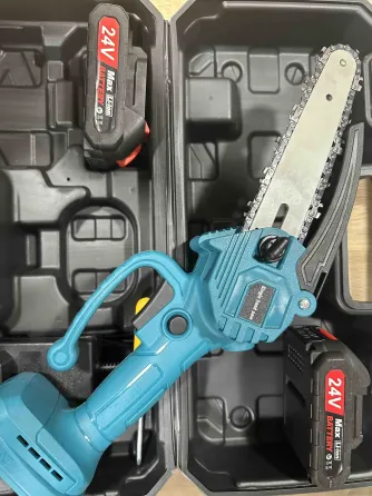 Мини пила (24В​​​​​​​, 5,0 Ач) Веткорез компактная и лёгка цепная пила аккумуляторная Коломия