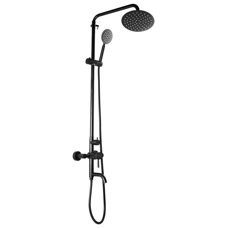 Душова колона з змішувачем Mixxus SUS-009-J чорна з нержавіючої сталі (MI2808) Харків - фото 1