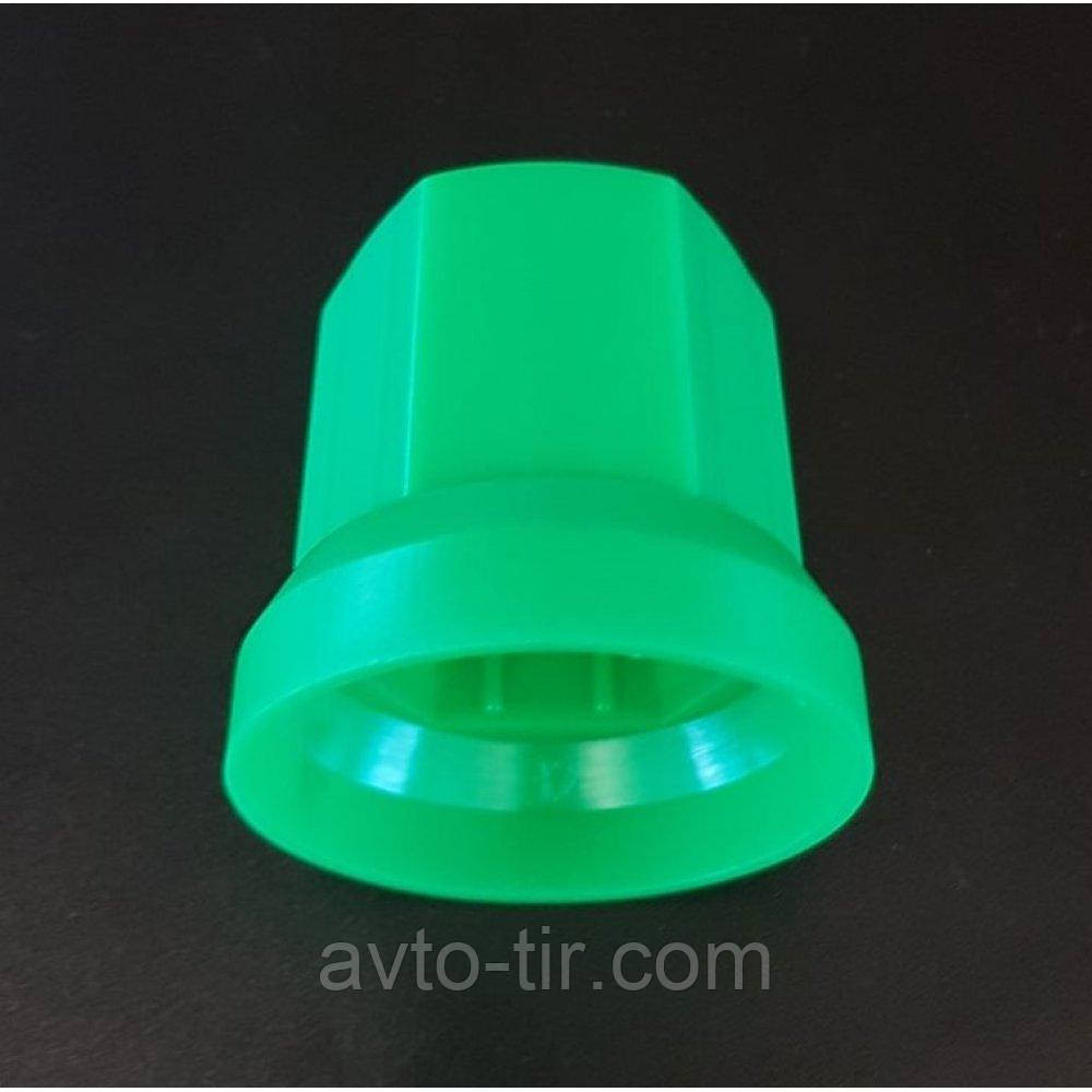 Ковпачок пластиковий на гайку колеса 32мм зелений високий Луцьк - фото 2