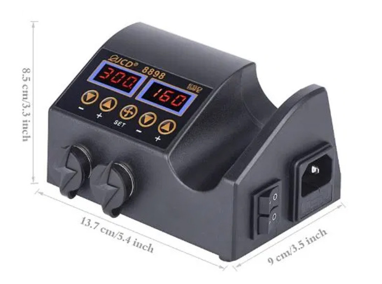 Новая паяльная станция JCD 8898 - паяльник 80Вт, фен-750Вт Киев - изображение 4