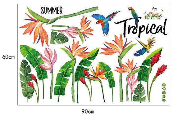Наклейка інтер'єрна Тропіки Київ - фото 3