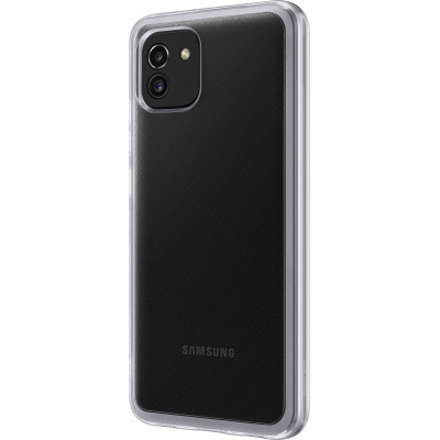 Чохол до мобільного телефона Samsung A03 Soft Clear Cover Transparent (EF-QA035TTEGRU) Вінниця - фото 4