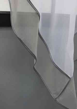 Кухонная занавеска VR-Textil № 029к серый с белым 300х170 см (59-954) Киев