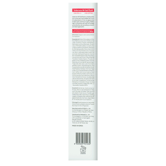 Сонцезахисний гель-флюїд з вітаміном С SolarCare 90 Gel Fluid SPF50+/РА+++ THERMOCEUTICAL  50 мл Дніпро