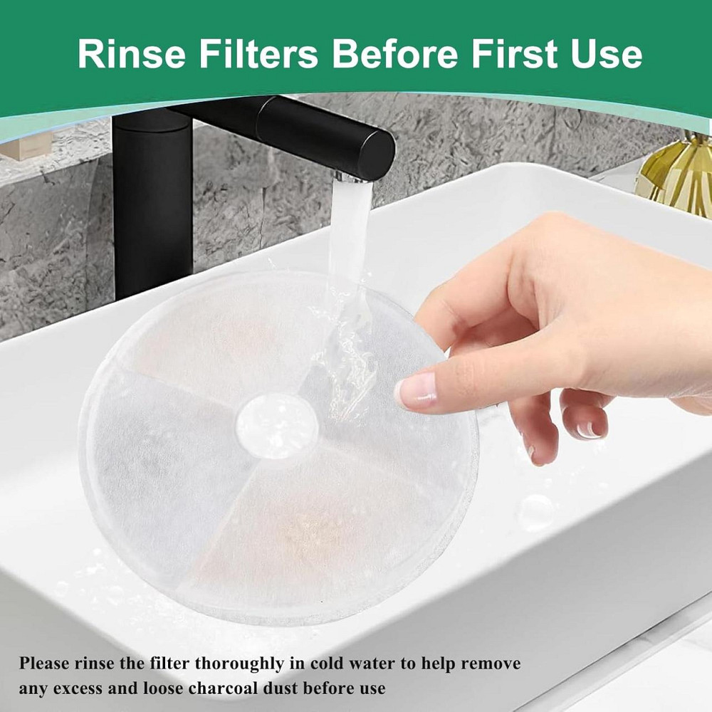 Заменяемый фильтр для фонтана HT0126 8 шт белый 3L/100oz совместим с 43742W/43747W/43725 активированный уголь Киев - изображение 2