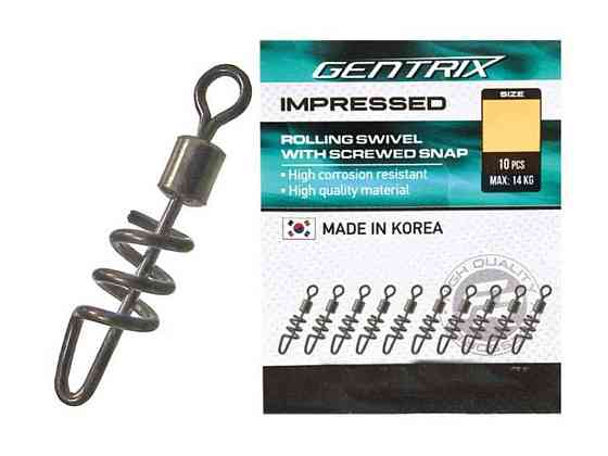 Вертлюг з карабіном №6 10шт/уп арт.707-41-6 ТМ FISHING ROI Київ