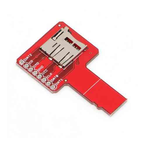Адаптер снифер MicroSD TF 8 pin SPI плата аналізатора сигналів для логічного аналізатора крок 2.54 мм 47x28 мм Київ