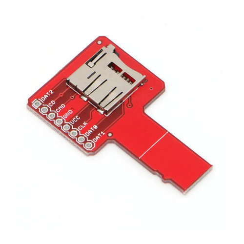 Адаптер снифер MicroSD TF 8 pin SPI плата аналізатора сигналів для логічного аналізатора крок 2.54 мм 47x28 мм Київ - фото 4