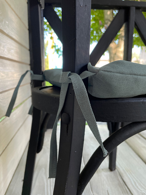 Подушка для стільців (38x38х5 см) Decorator Sawana колір сіро-блакитний 84-038 Київ - фото 7