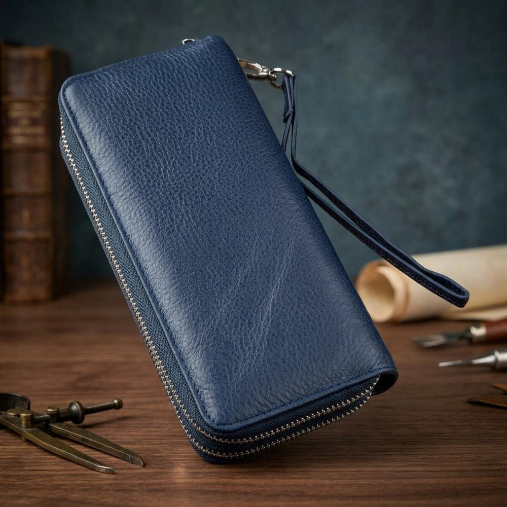 Интересный женский клатч с ремешком ST Leather 18869 Синий Киев - изображение 10