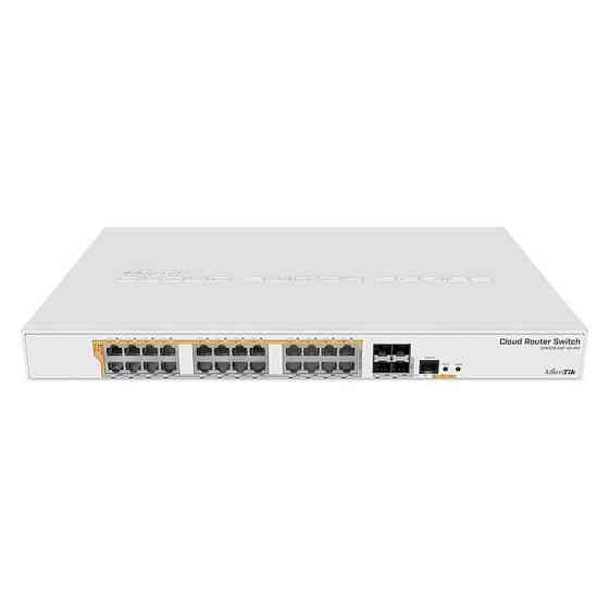 Комутатор MikroTik CRS328-24P-4S+RM (24x1G PoE+, 4xSFP+, 450W max, L3) ( керований ) Харьков