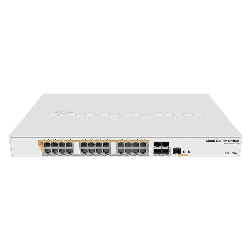 Комутатор MikroTik CRS328-24P-4S+RM (24x1G PoE+, 4xSFP+, 450W max, L3) ( керований ) Харьков - изображение 1