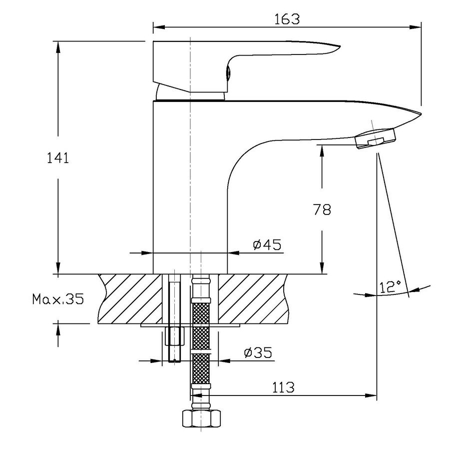 Змішувач для умивальника Haiba Columbia 001   ( HB0038 ) 33477 Харьков - изображение 3