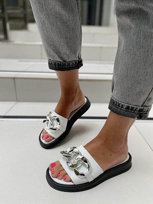 Sothby 's Шльопанці жіночі Sothby 's M-521 білі (літо, шкіра натуральна) (4685) лише 37р.38р. Коломыя - изображение 8