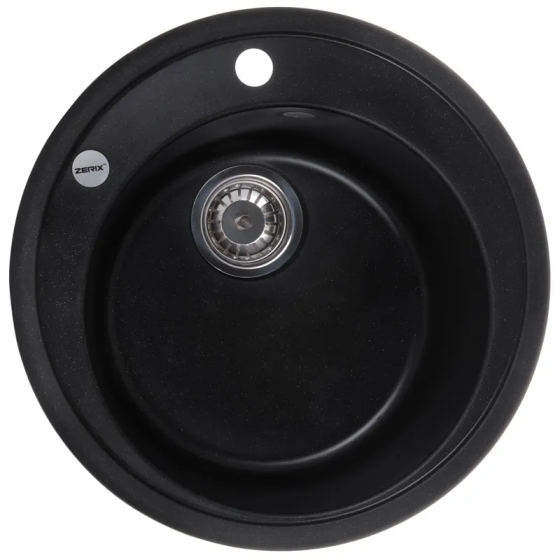 Мойка кухонная Zerix ZS-510R-14 Черный металлик (ZX4538) Киев