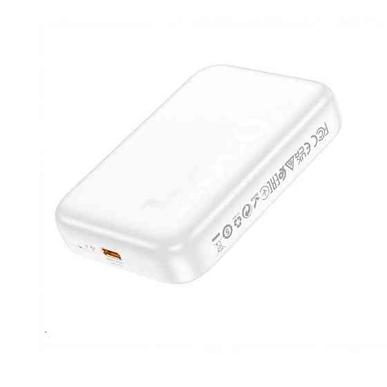 Зовнішній акумулятор HOCO J117A Esteem PD20W magnetic power bank(10000mAh) White Київ