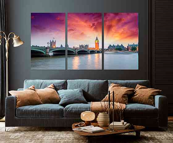 Модульная картина в гостиную / спальню   Біг-Бен     ART-211_3A 100х150 см Киев