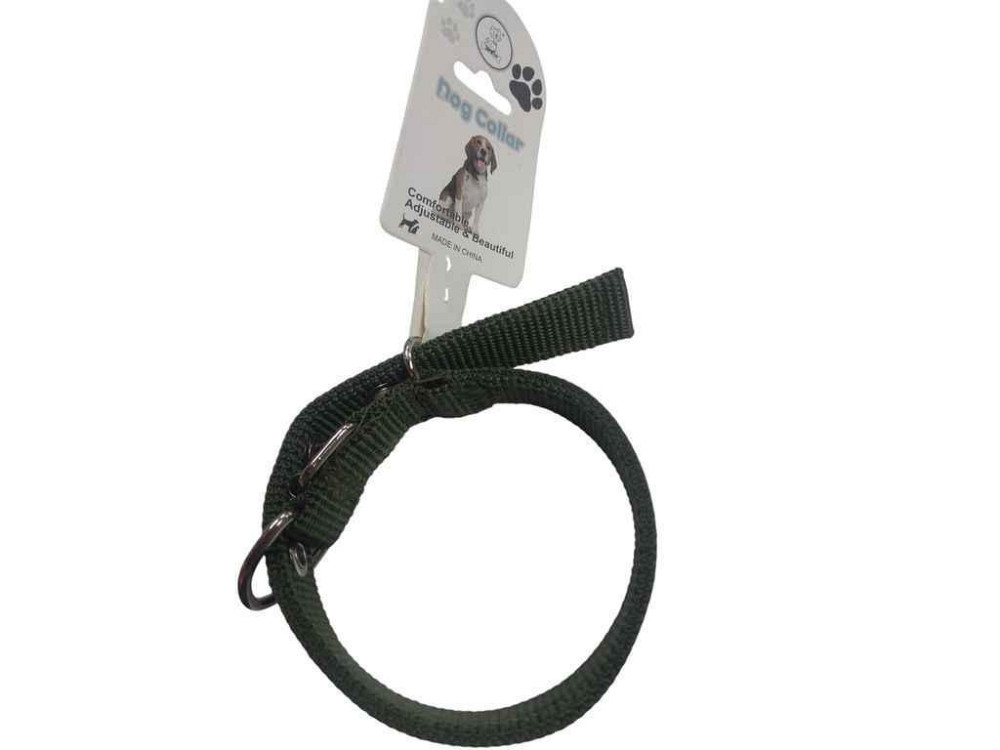 Ошейник брезент 40см 20мм двойной ТМ DOG COLLAR Киев - изображение 1