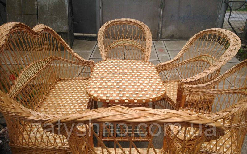 Комплект плетеной мебель из лозы на 6 персон Киев - изображение 5