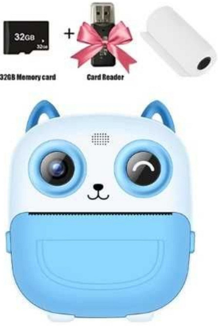 Детский Фотоаппарат 48Мп Мгновенной Печати Кіт Дитячий Миттєвого Друку Київ - фото 6