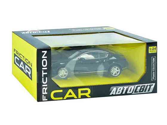 Машина 19,5см черный Авто-Свит 1:24 Bentley Continental GT инерц AS-3009 ТМ METR Киев