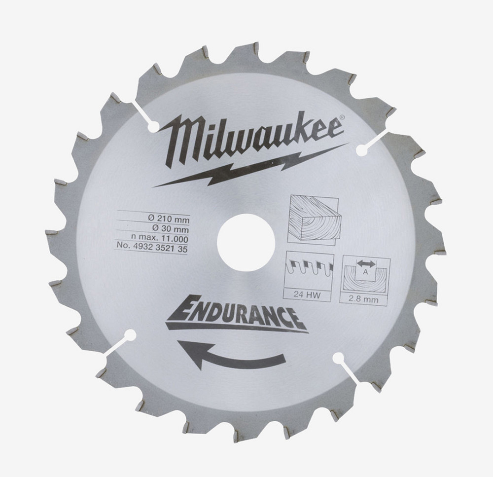 Диск пиляльний MILWAUKEE, Ø210/30мм, 24 зуб. Одеса - фото 1