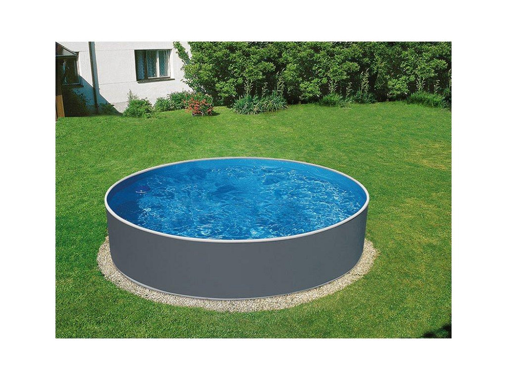 Комплект бассейну каркасного Azuro Graphit 5 х 1.2 с песочным фильтром и лестницей Киев - изображение 2