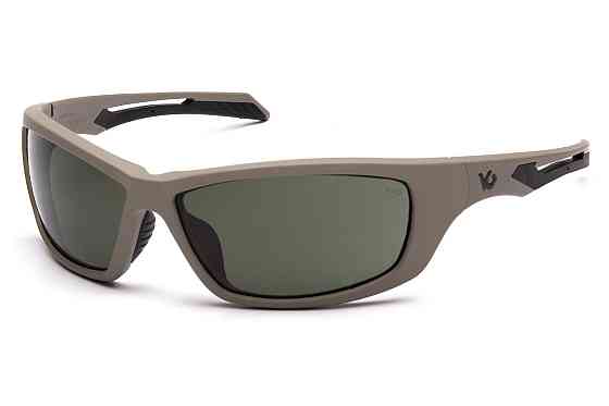 Окуляри захисні Venture Gear Tactical Howitzer Tan (forest gray) Anti-Fog, чорно-зелені в пісочній оправі Запоріжжя