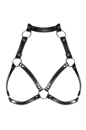 Портупея на груди Obsessive A740 harness black O/S, штучна шкіра Львів