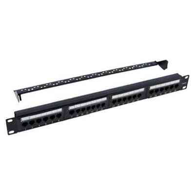 Патч-панель 19&quot; 24xRJ-45 UTP cat.5e, 1U, with cable organizer Kingda (KD-PP07-UTP-C5e-24P) Вінниця
