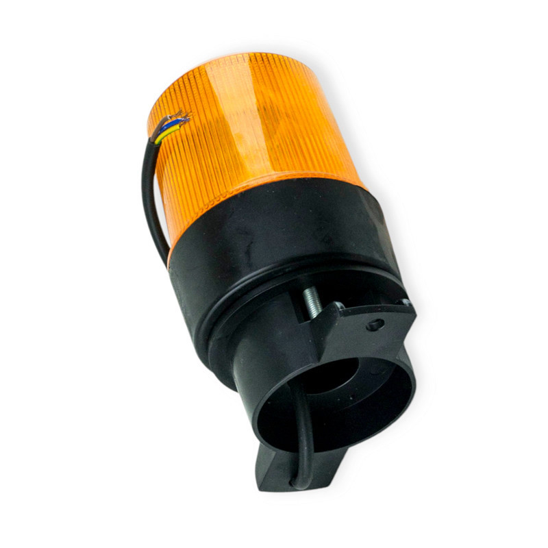 Мигалка LED 12 24В d-75мм, висота 95мм, з кріпленням на трубу "середня" ISIKSAN жовта Мукачево - фото 1