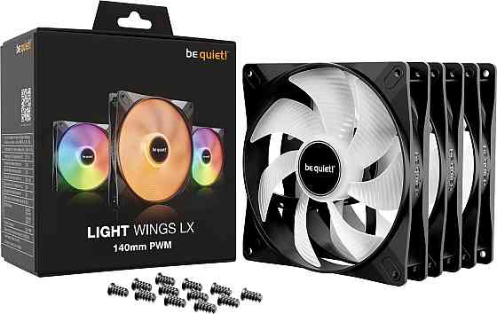 Вентилятор be quiet! Light Wings LX 140mm PWM 3-Pack Black (BL127) ( 22700 ) Харьков