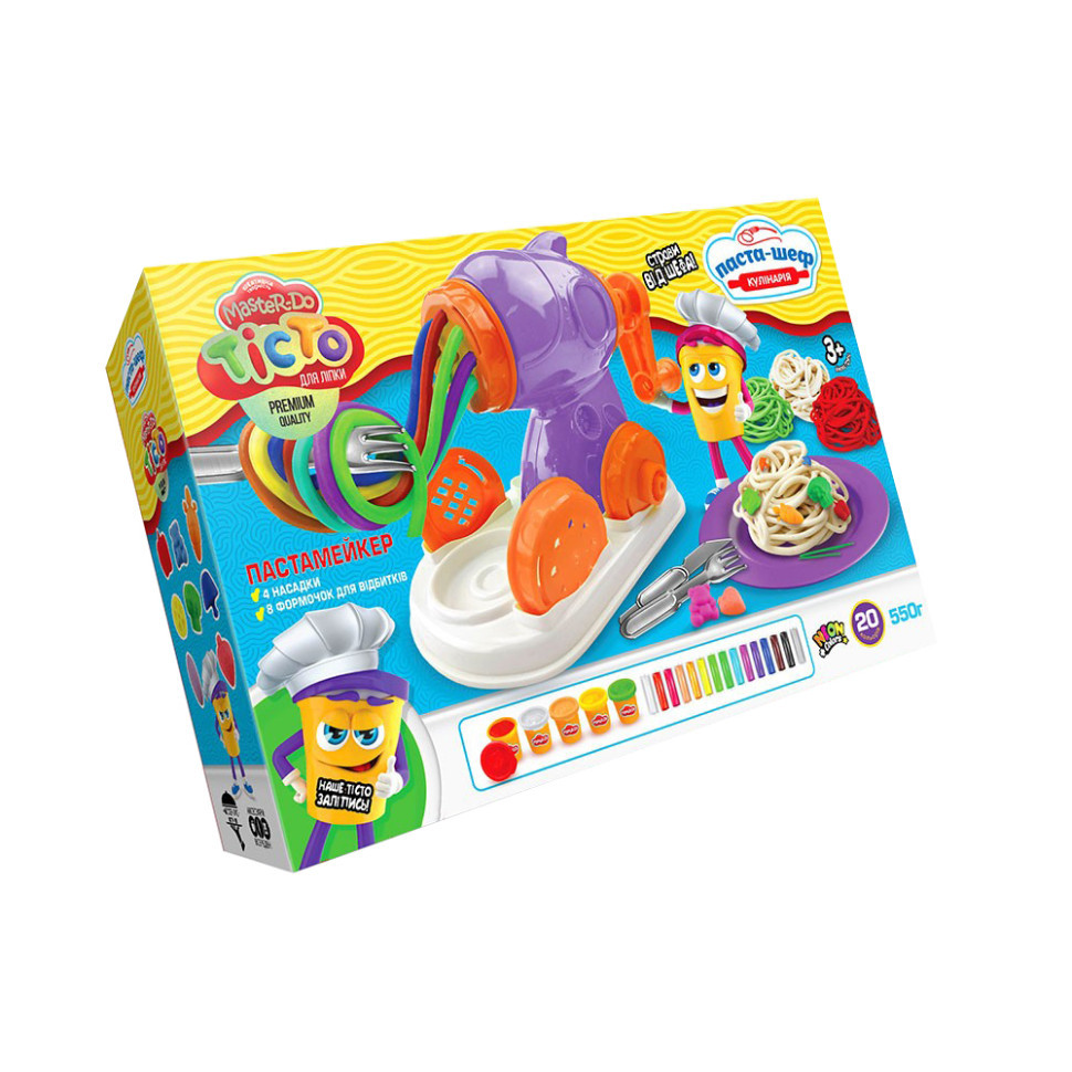 Креативна творчість "Тісто для ліплення "MASTER DO" TMD-16-01U Паста-шеф з пастамейкером Вінниця - фото 1