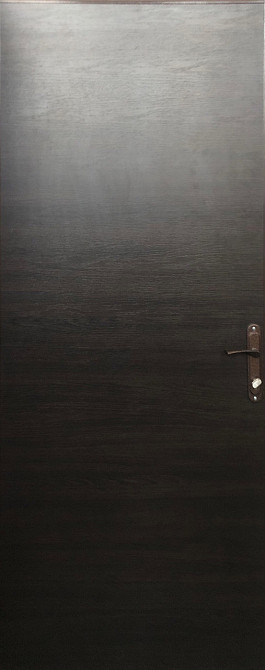 Двері Метал/ДСП, Шагрень 8017 зовні, всередині ДСП 16 мм, коробка 60 мм, полотно 50 Київ - фото 4