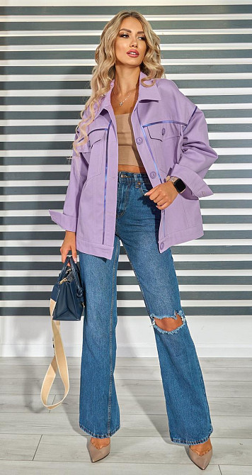 Джинсова куртка з графіті (46) Київ - фото 4