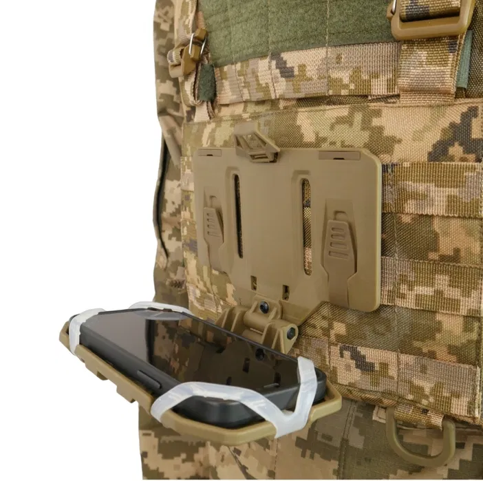 Тримач для телефону на плитоноску (Койот) Вінниця - фото 5