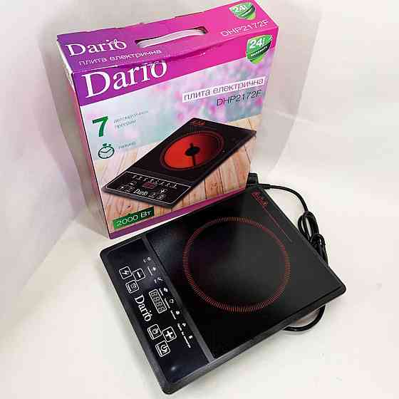 Плита для любителів готувати DARIO DHP2172F 2000 Вт, Кухонна плита для маленької кухні PV-55 Івано-Франківськ