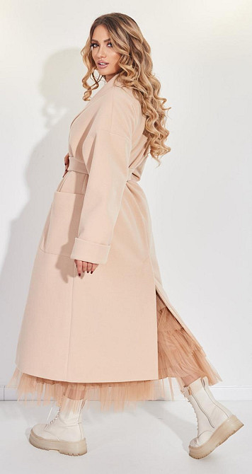 Пальто Лама с шалевым воротником (42) Киев - изображение 6