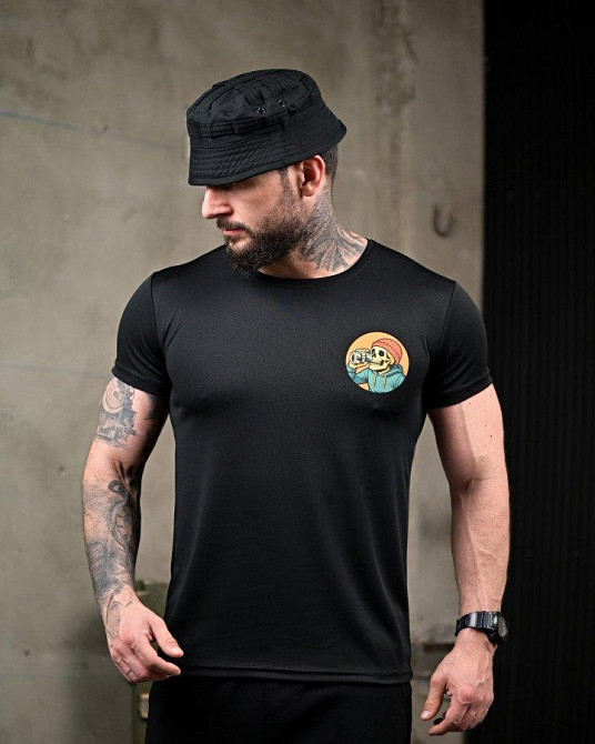 Тактична потовідвідна футболка Revo black ПП7727 Одеса - фото 4