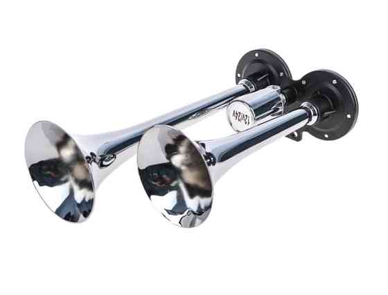 Сигнал 2-дудки пневмо CA-10238 Elephant 12V/24V метал хром Вінниця