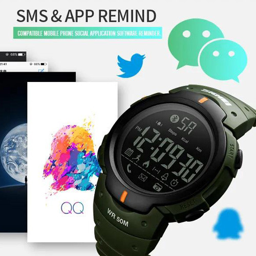 Годинники наручні SKMEI 1301AG, ARMY GREEN, Смарт-годинник, 10239 Дніпро - фото 6