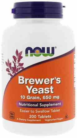 Пивные дрожжи Now Foods Brewer's Yeast 650 мг 200 табл Киев