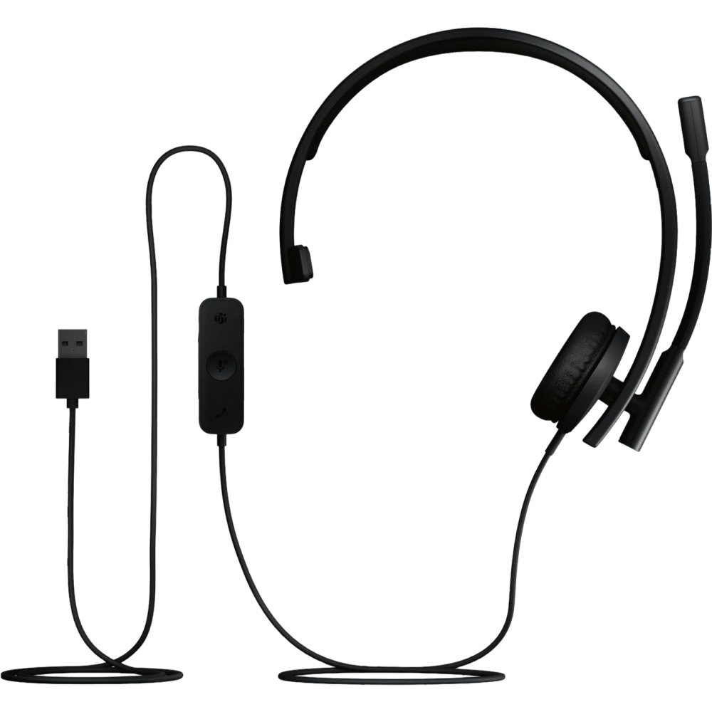 Гарнітура Logitech H570e Corded Mono BLACK-USB-C (981-001427) (7095237) Київ - фото 3