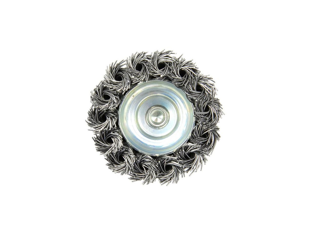 Дриля Щітка дротяна "GEKO" торцева зі стальних скручених дротиків 65мм Киев - изображение 3
