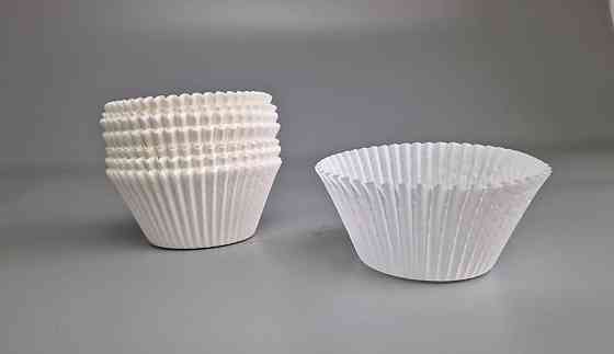 Тартолітка для кексів 140А кругла біла D55 H42,5 (100 шт.) (1 уп.) Харків