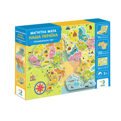 Навчальний набір DoDo Магнітна мапа України (200268) Вінниця - фото 1