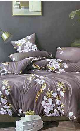 Постельное белье 3D | Полуторный и Двуспальный комплект | Цветы с бабочками | Мягкая и яркая Киев