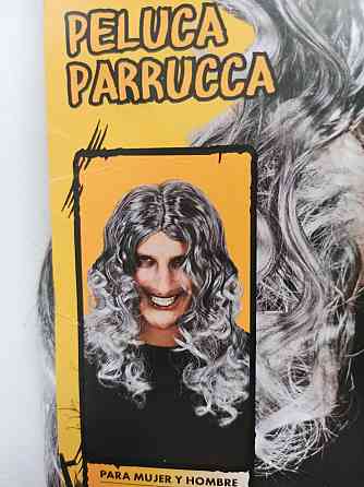 Перука для чоловіків та жінок сиве волосся на Хелловін оne size Київ