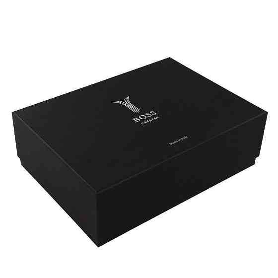 Набор бокалов для виски Козаки Boss Crystal (6 бокалов) хрусталь декорирован серебром Киев