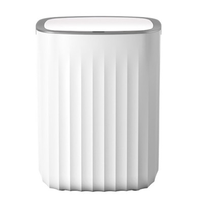 Контейнер для мусора JAH Nordic Сенсорный Белый с серым 12 л (20258) Винница - изображение 1